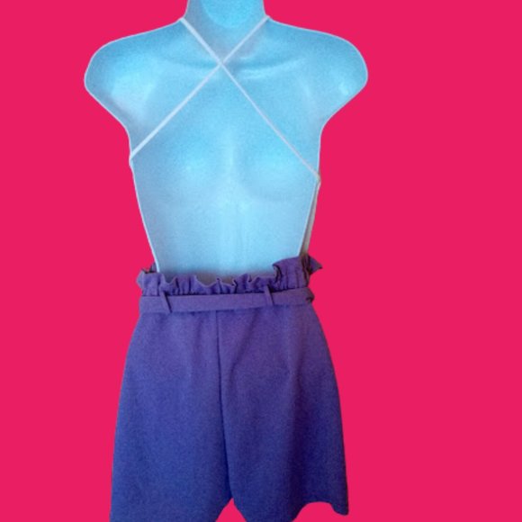 White Purple Romper New NWT Size Small - Picture 3 of 4